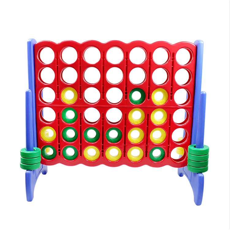 Qiaoqiao Giant Connect Four 4 Plastic Educational Four-in-a-row Outdoor Toys Giant 4 Jumbo 4 In A Row Connect Garow Game 