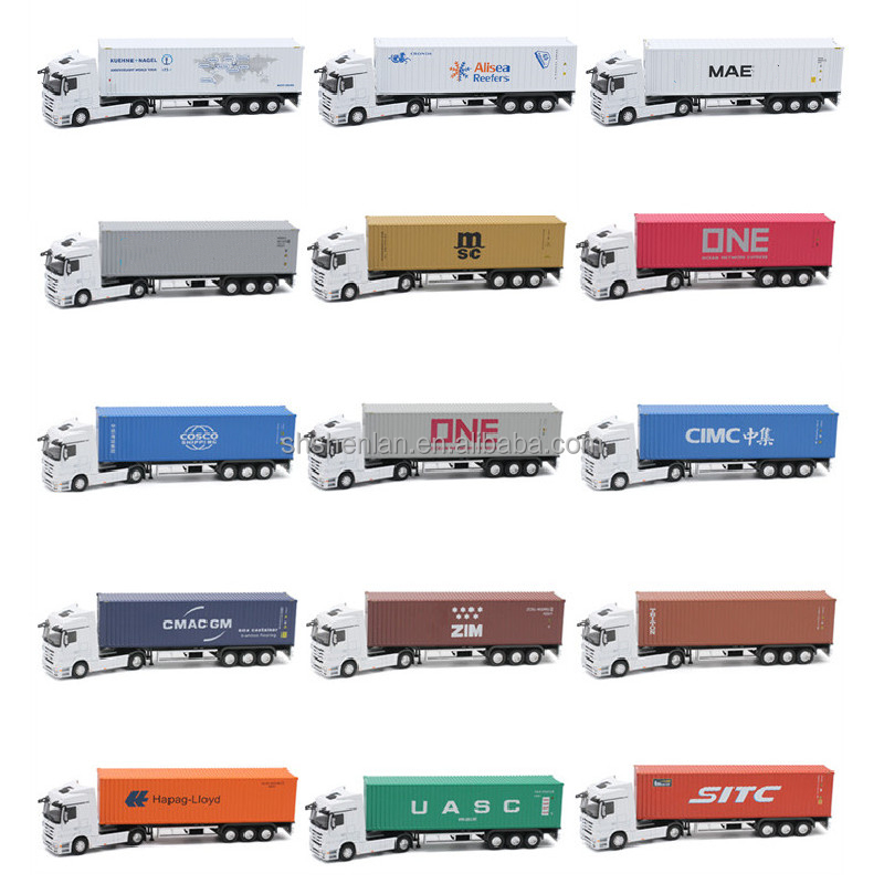 30.7cm Long,Custom Made,Scale 1:50,Mini Die Cast Promotional Container Truck Toy 