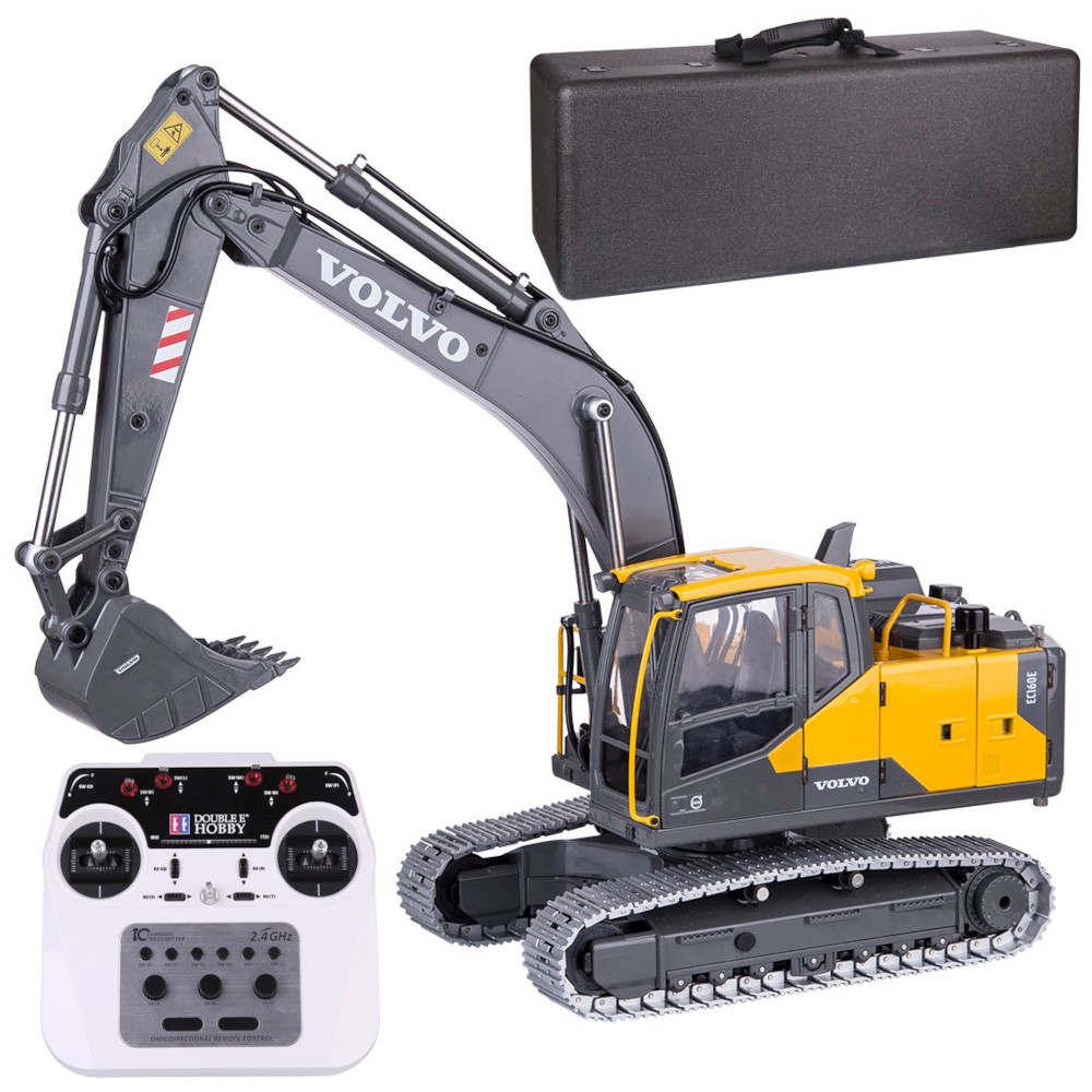 Double E Hobby E010-003 1:14 Rc Excavator Volvo 2.4g 24ch Remote Control Ec160 Excavator Full Functional Electric Vehicle Toys 